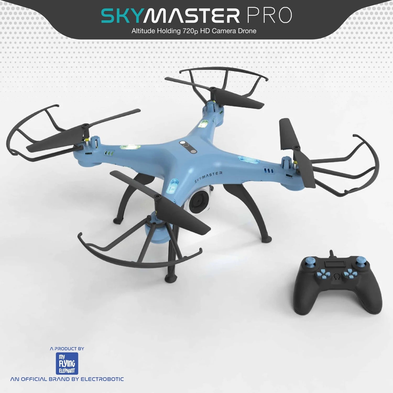 Electrobotic Sky Master Pro 2.4 GHZ Altitude Holding Camera Drone 720p HD
