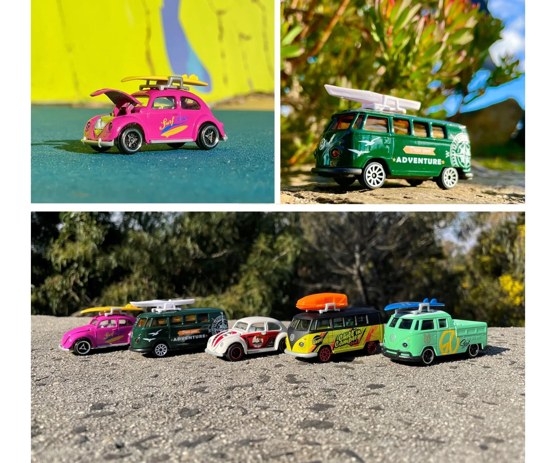 Majorette Volkswagen The Originals Series 5 Car Giftpack Licensed Diecast Cars